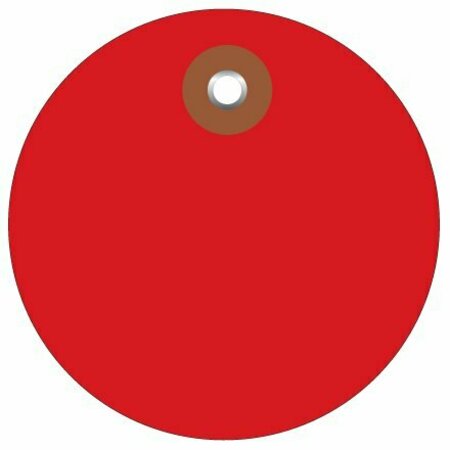 BSC PREFERRED 3'' Red Plastic Circle Tags, 100PK S-7219R